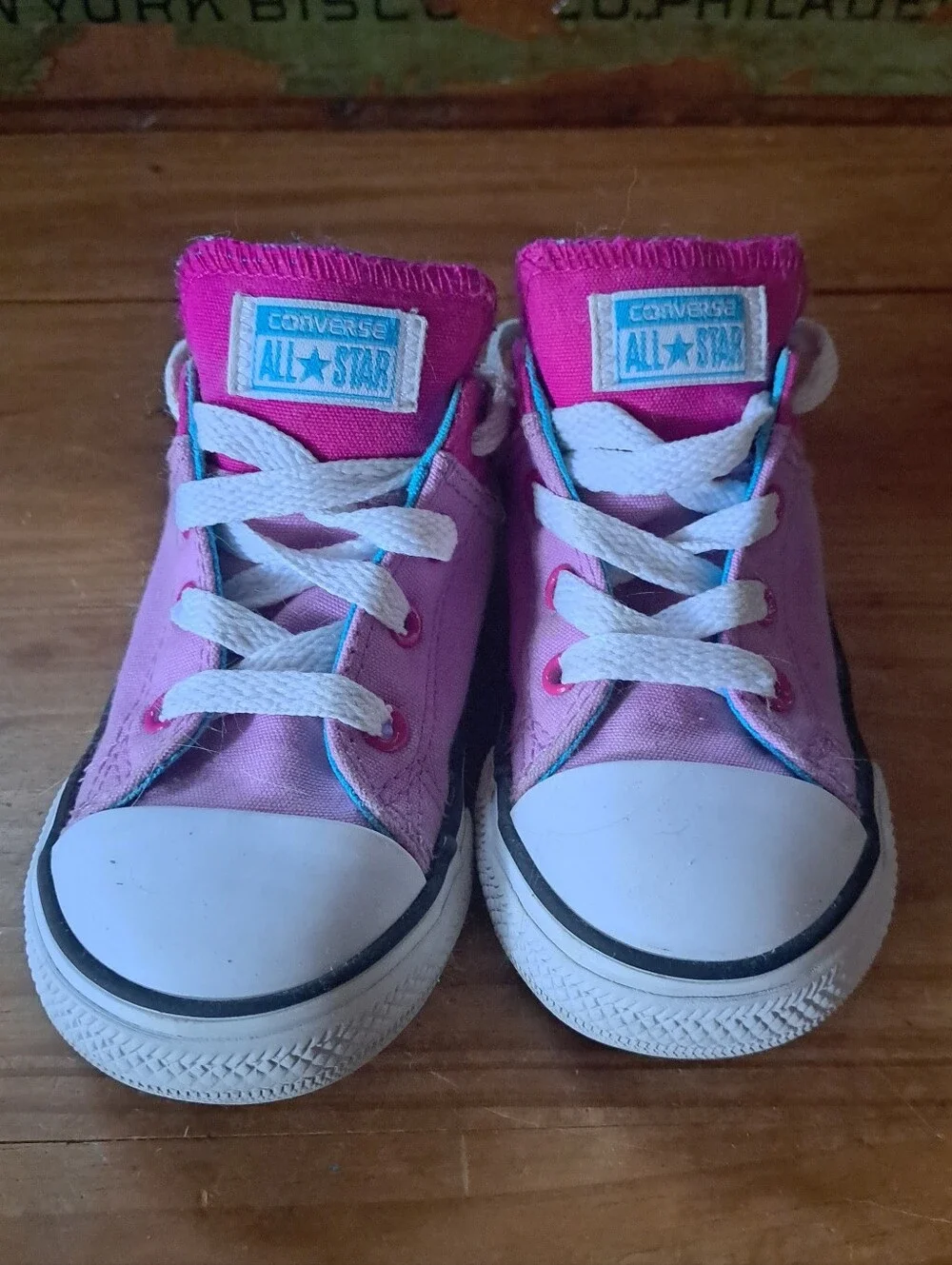 Converse Chuck Taylor All Star Low-Top Sneakers Toddler 8 Two Tone Pink Purple